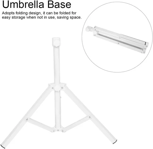 Miniatura 3 de Base de paraguas portátil, soporte plegable para sombrilla de playa, soporte de paraguas portátil ajustable