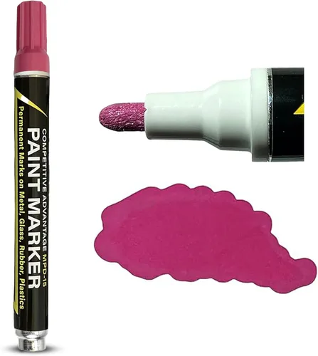 Miniatura 12 de Marcadores de Pintura Esmaltada Competitive Advantage MPD-15 NEGRO - 1 Paquete Marcas Permanentes en Metal, Vidrio, Goma, Plástico y más