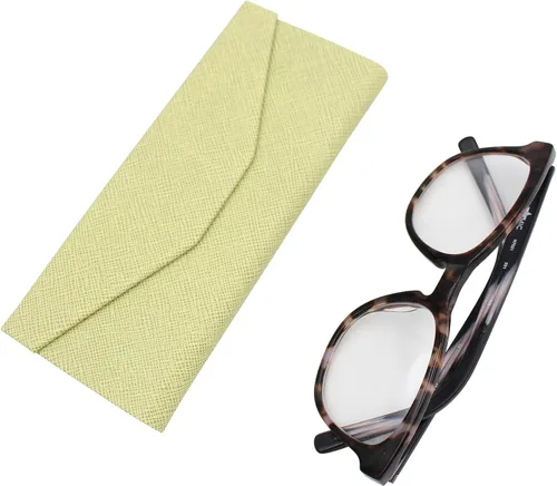 Miniatura 73 de Real Sic Funda para lentes de sol para hombres y mujeres, soporte magnético plegable para lentes de sol, inspirado en el color sólido
