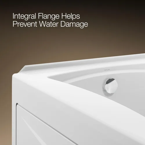 Miniatura 10 de Kohler 1259-LA-0 Mariposa 72" x 36" baño alcobólico, drenaje izquierdo, Blanco