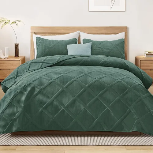 Miniatura 12 de Exclusivo Mezcla - Juego de edredón de microfibra tamaño King, juego de ropa de cama gris claro con 2 fundas de almohada, colcha moderna para cama