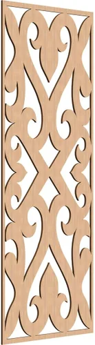 Miniatura 35 de Keene Paneles de pared decorativos de madera con calado, 9 3/8 pulgadas de ancho x 24 3/8 pulgadas de alto x 1/4 de alto, roble rojo rojo (Red Oak)