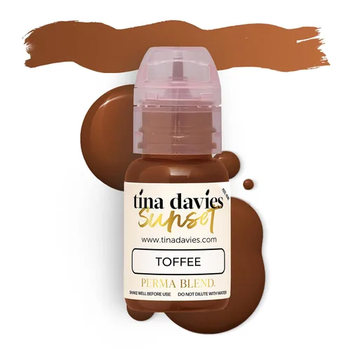 Miniatura 3 de Tina Davies Pigmento de atardecer profesional – Maquillaje permanente para cejas – Los colores curan fieles al tono – alta retención – 1/2 oz