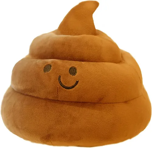 Miniatura 7 de Encantadora caca de simulación de peluche, regalos de parodia, almohada decorativa divertida 3D (10 pulgadas, blanco)