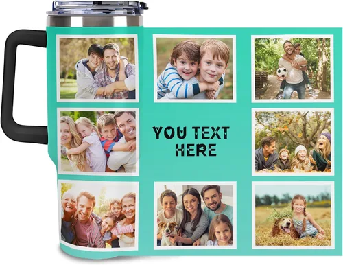 Miniatura 24 de Taza Personalizada de Viaje con Aislamiento al Vacío Personalizable con Tus Fotos y Texto Taza de Café Regalo de Navidad Cumpleaños