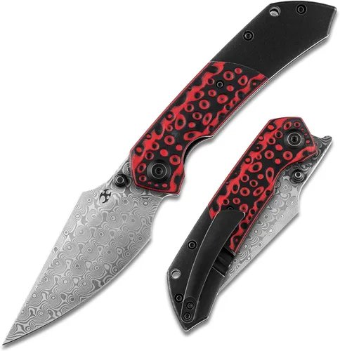 Miniatura 13 de KANSEPT Fenrir - Cuchillos plegables de bolsillo para hombres y mujeres EDC cuchillos plegables de campamento de 3.48 pulgadas CPM-S35VN hoja