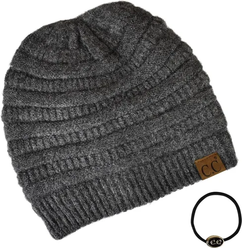 Miniatura 406 de C.C Trendy Warm Chunky Soft Stretch Cable Knit Beanie