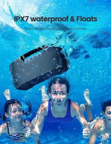 Miniatura 3 de Altavoz Bluetooth inalámbrico portátil, 40 W (pico de 60 W) altavoces impermeables IPX7, tiempo de reproducción de 32 horas, altavoz al aire libre