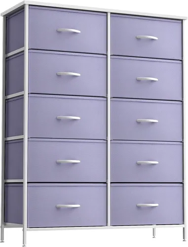 Miniatura 26 de Sorbus - Cómoda para niños con 8 cajones: mueble de almacenamiento en torre para dormitorio, pasillo, armario, organización de oficina, marco