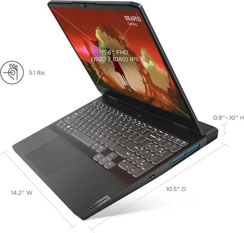Miniatura 3 de Lenovo IdeaPad Gaming 3 - Laptop esencial para juegos - FHD de 15.6 pulgadas - 120 Hz - AMD Ryzen 5 6600H - NVIDIA GeForce RTX 3050 - 8 GB DDR5 RAM
