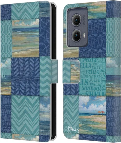 Miniatura 15 de Head Case Designs Funda de piel con licencia oficial de Paul Brent Agate Mermaid Coastal para Motorola Edge (2024)