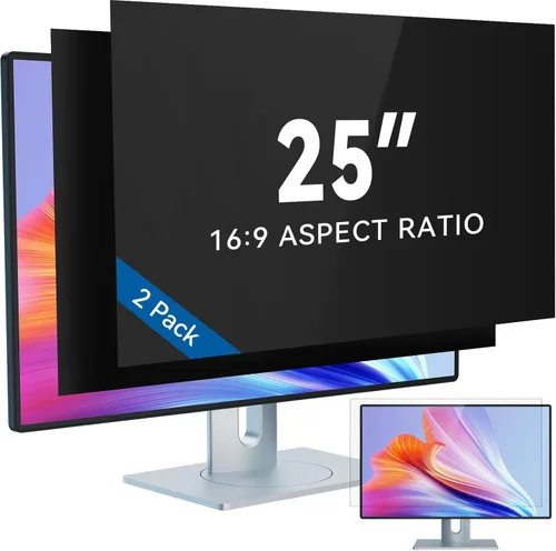 Miniatura 19 de IPROKKO Paquete de 2 filtros de pantalla de privacidad de computadora de 21.5 pulgadas para monitor de pantalla ancha de 16:9, protector de Pantalla