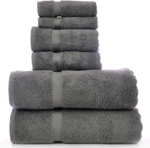 Miniatura 57 de Luxury Hotel & Spa Collection - Toalla ecológica de 100% algodón turco de 27 x 54 pulgadas (27 x 54 onzas), de secado rápido, para baño, borde