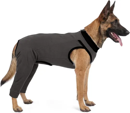 Miniatura 10 de Traje de recuperación para perros para piernas traseras, pantalones para perros para evitar lamer, manga para perros, piernas traseras y abdomen