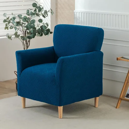 Miniatura 96 de HAOYONG - Funda elástica de terciopelo para silla de banquete, fundas para sillas de 1 pieza, fundas para sillones de sofá, funda suave para sillón