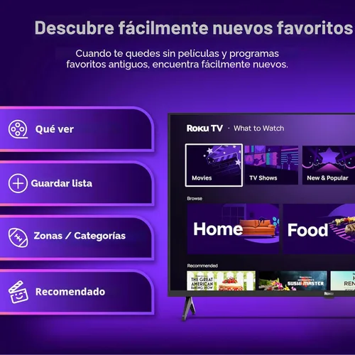 Miniatura 6 de Roku Smart TV – Serie Select de 24 pulgadas, 720p HD TV – Roku TV con control remoto por voz – Televisión LED de pantalla plana con Wi-Fi