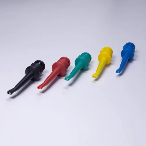 Miniatura 7 de Clip de gancho de prueba, kit de plomo de prueba de multímetro de gancho de clip de sonda mini agarrador para pruebas de circuito PCB IC