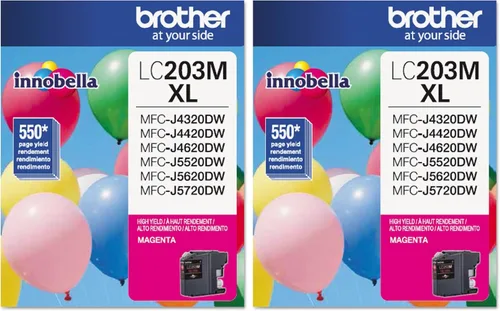 Miniatura 13 de Brother LC2032PKS - Cartuchos originales de tinta negra de alto rendimiento, tinta negra de repuesto, paquete de dos, incluye 2 cartuchos de tinta
