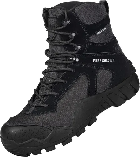 Miniatura 7 de FREE SOLDIER Men's Waterproof Hiking Boots Military Tactical Boots for Men Outdoor Lightweight Work Boots