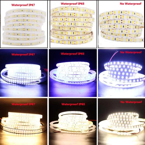 Miniatura 3 de Tira de luces LED de 16.4 pies, 12 V, 600 unidades SMD 5630, impermeables, flexibles, superbrillantes, 2 veces más brillo que la cinta LED SMD5050