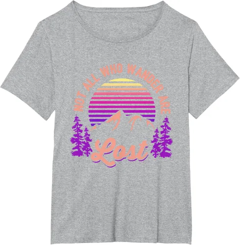 Miniatura 96 de Not All Who Wander Are Lost Vintage Mountains - Camiseta de senderismo, Negro, S
