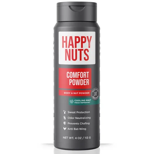 Miniatura 11 de HAPPY NUTS Desodorante en polvo Comfort para hombres: antirozaduras, sudor y control de olores para picazón deportista, sin aluminio, regalo