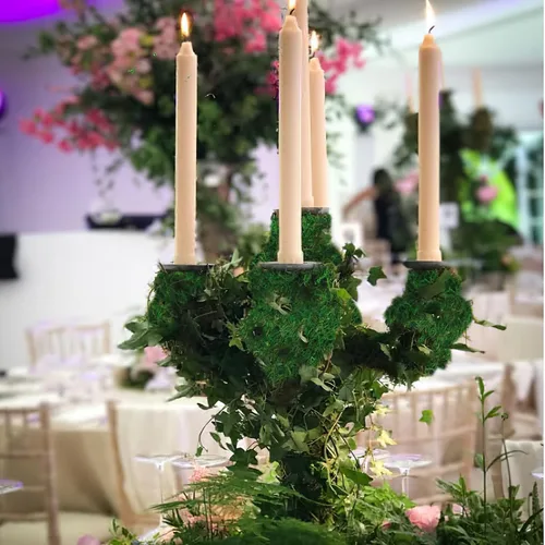 Miniatura 6 de Camino de mesa de musgo Rollo de musgo verde seco preservado para manualidades, jardines de hadas, decoración de boda, decoración de bosque 12" x