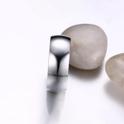 Miniatura 6 de TTVOVO Anillo para hombre de 0.079 in, 0.157 in, 0.236 in, 0.315 in, acero inoxidable, anillos simples para hombres, mujeres, niños y niñas, anillos