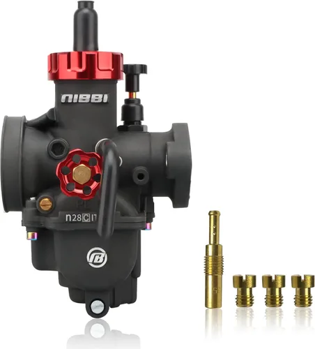Miniatura 9 de Carburador NIBBI PE22mm, Compatible con motores de motocicleta de brida de 125cc 130cc 140cc, con jet piloto principal, compatible con Apollo RFZ125