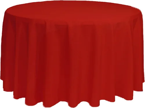 Miniatura 34 de YOUR CHAIR COVERS - Mantel redondo de poliéster prémium de 120 pulgadas - Mantel de lino color champán para mesas redondas estándar