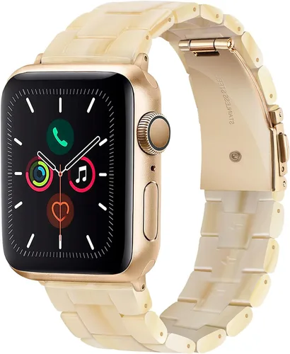 Miniatura 30 de HOPO Compatible With Apple Watch Band Thin Lightweight Resin Strap Bracelet Fashion Wristband Replacement For iWatch Bands Series Ultra 11 10 9 8 7