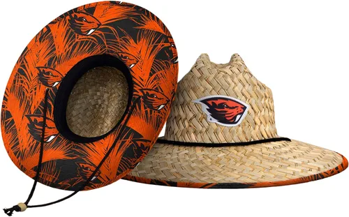 Miniatura 17 de FOCO - Sombrero de paja con logotipo de equipo universitario de NCAA y estampado floral para hombre TEAM LOGO