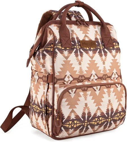 Mochila para pañales Montana West Wrangler Callie con correas para cochecito, bolso de viaje multifunción para bebé al estilo sureño WG2210-9110TN