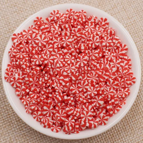 Miniatura 2 de Dijes de Navidad de 3.53 onzas (3.53 onzas), para decoración de uñas, adornos temáticos de caramelo de menta, rojo, blanco y verde