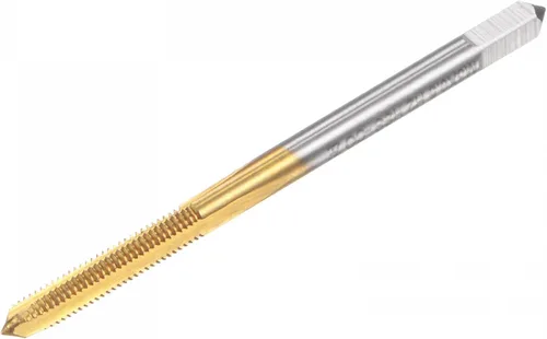 Miniatura 9 de uxcell Grifos de flauta rectos, M2 x 0.4 Mano izquierda métrica cubierta de titanio M35 cobalto de alta velocidad máquina de acero roscado roscado