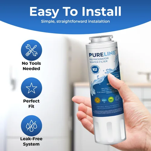 Miniatura 6 de Pureline UKF8001 Reemplazo del filtro de agua del refrigerador, EDR4RXD1, filtro Everydrop 4, UKF8001AXX-750, UKF8001AXX-200, Maytag UKF8001