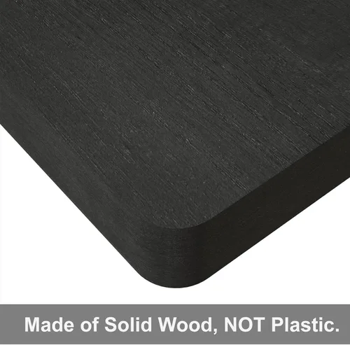 Miniatura 7 de SRIWATANA Pequeños estantes flotantes montados en la pared, estante de madera para decoración y almacenamiento, juego de 4, mini estante de Negro