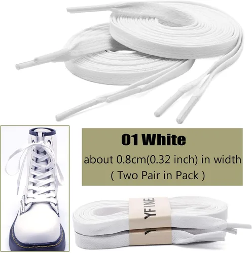 Miniatura 3 de Cordones planos encerados para zapatos zapatos deportivos para hombres y mujeres botas - 2 pares