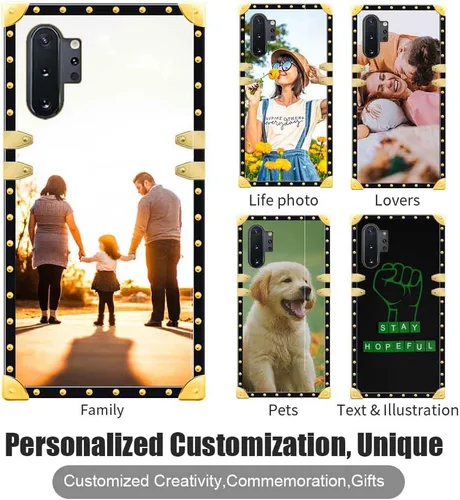 Miniatura 3 de Funda personalizada compatible con Samsung Galaxy Note 10 Plus, funda con patrón de bricolaje Note 10 Plus, TPU suave a prueba de golpes, parte