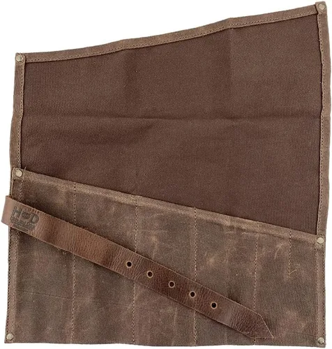 Miniatura 10 de Hide & Drink, Bolsa enrollable grande para herramientas (6 ranuras), bolsa de transporte portátil, organizador de herramientas de carpintería, Negro