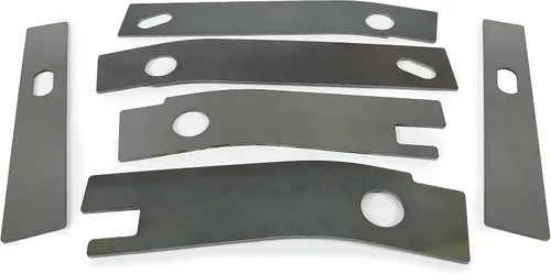 Miniatura 5 de ECOTRIC 6 placas de soldadura de grillete oxidadas para reparación de marco, compatibles con Jeep Wrangler YJ trasero 1986-1995