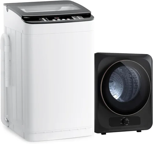 Miniatura 9 de Auertech Portable Washer and Dryer Combo Set, 14 lbs Fully Automatic Washing Machine & 1.5 Cu.Ft Portable Clothes Dryers, Built-in Drain Pump
