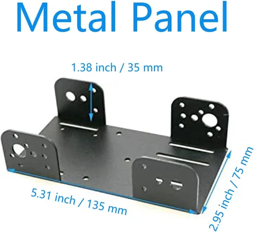 Miniatura 4 de Chasis de automóvil inteligente de metal 4WD, MC100 Control remoto Omnidireccional Rueda Robot Plataforma Kit de automóvil con rueda Mecanum de Azul