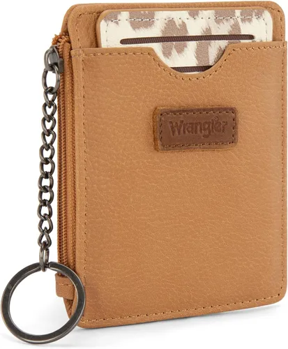Miniatura 15 de Montana West X Wrangler - Tarjetero para mujer, con bloqueo RFID, llavero con ventana de identificación y bolsillo con cremallera para monedas