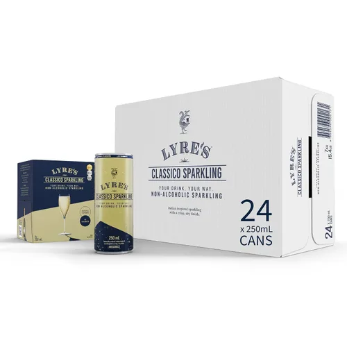 Miniatura 9 de Lyre’s Classico Paquete de 4, Vino Espumoso Sin Alcohol, Alternativa de Prosecco Sin Graduación Alcohólica, Bebidas Sin Alcohol, Maquetas Enlatadas