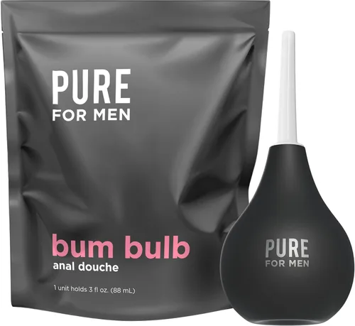 Miniatura 2 de Pure for Men Bum Bulb Kit de ducha anal con punta desmontable Enema reutilizable, fácil de usar y duradero Capacidad 3 oz (3.0 fl oz)