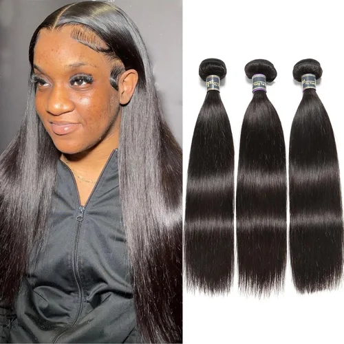 Miniatura 18 de Extensiones de cabello, liso, malasio, calidad 9A