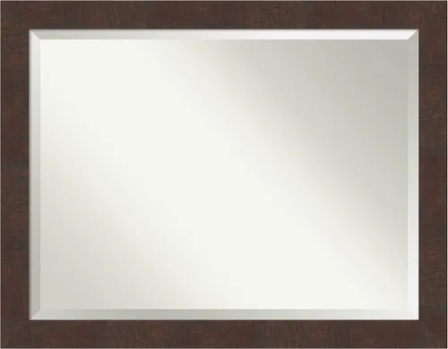 Miniatura 49 de Amanti Art - Espejo con marco para el tocador o para montar en la pared del baño, medidas en pulgadas Grano de café marrón