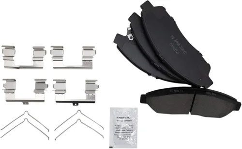 Miniatura 8 de TRQ Kit de pastillas de freno delantero y rotor, pinza de freno, kit químico, pastillas de freno, rotor de freno, cerámica premium, recubierto G