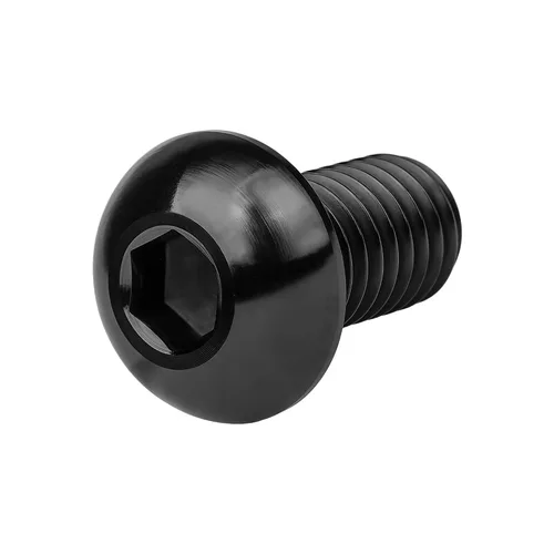 Miniatura 4 de Tornillos de cabeza de botón de titanio M8 15 20 25 30 1.378 in, paquete de 4 (M8x15mm, negro)